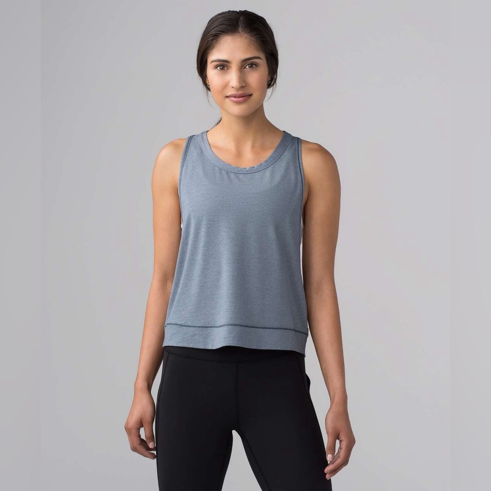 LULULEMON pace perfect tank top, Heather gray - Picture 2 of 8